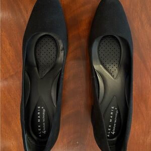 Alex Marie Elegant Black Flats